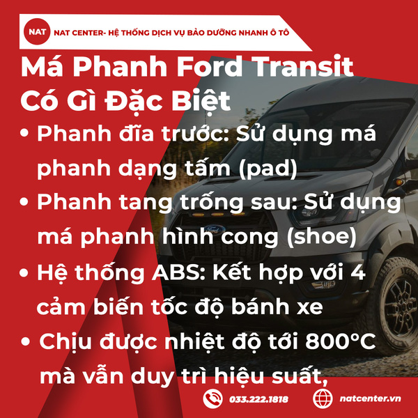 Má Phanh Ford Transit Có Gì Đặc Biệt