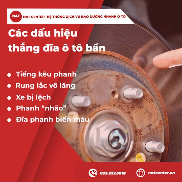 Các dấu hiệu thắng đĩa ô tô bẩn cần xử lý ngay