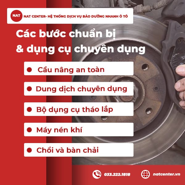 Các bước chuẩn bị & dụng cụ chuyên dụng