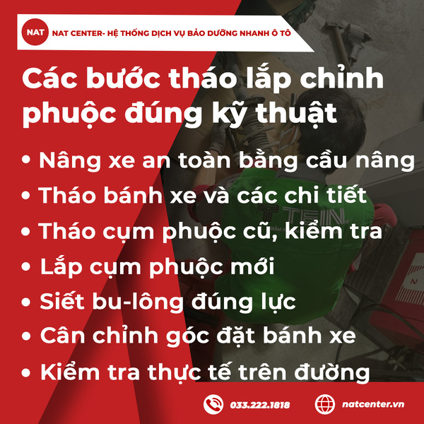 Các bước tháo lắp & cân chỉnh phuộc đúng kỹ thuật