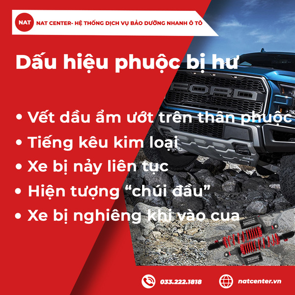 Dấu hiệu phuộc bị hư