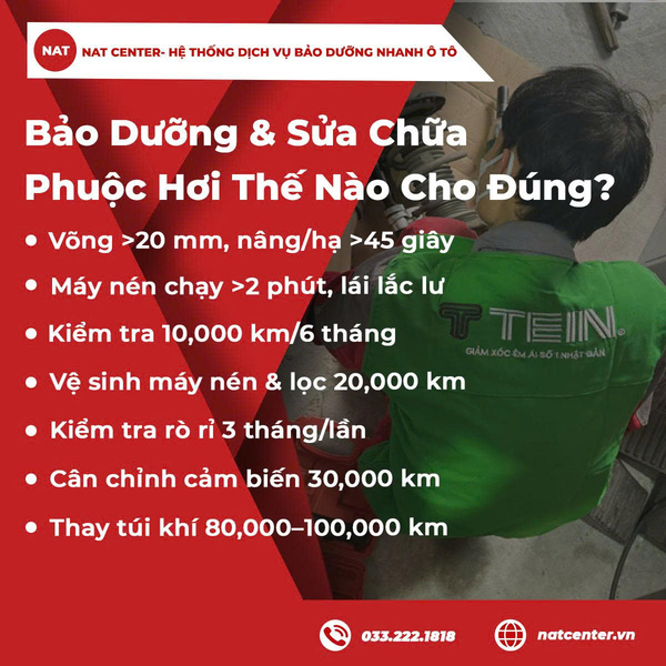 Bảo Dưỡng & Sửa Chữa Phuộc Hơi Thế Nào Cho Đúng