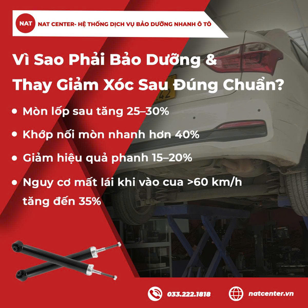 Vì Sao Phải Bảo Dưỡng & Thay Giảm Xóc Sau Đúng Chuẩn