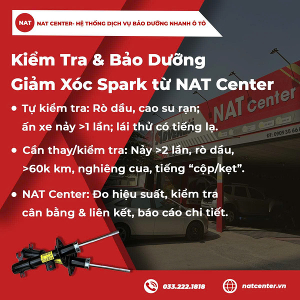 Kiểm Tra & Bảo Dưỡng Giảm Xóc Spark