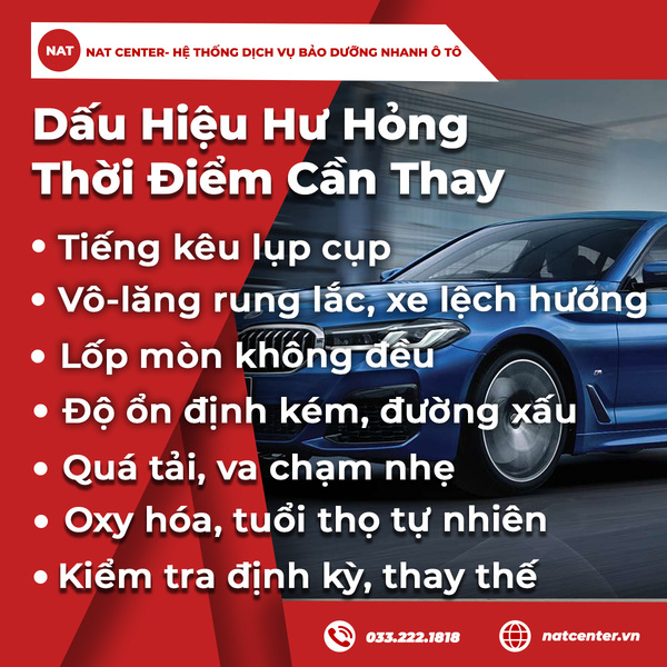 Dấu Hiệu Hư Hỏng & Thời Điểm Cần Thay Rotuyn Cân Bằng Trước