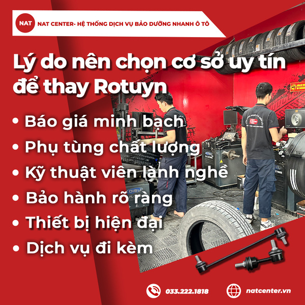 Lý do nên chọn cơ sở uy tín để thay Rotuyn