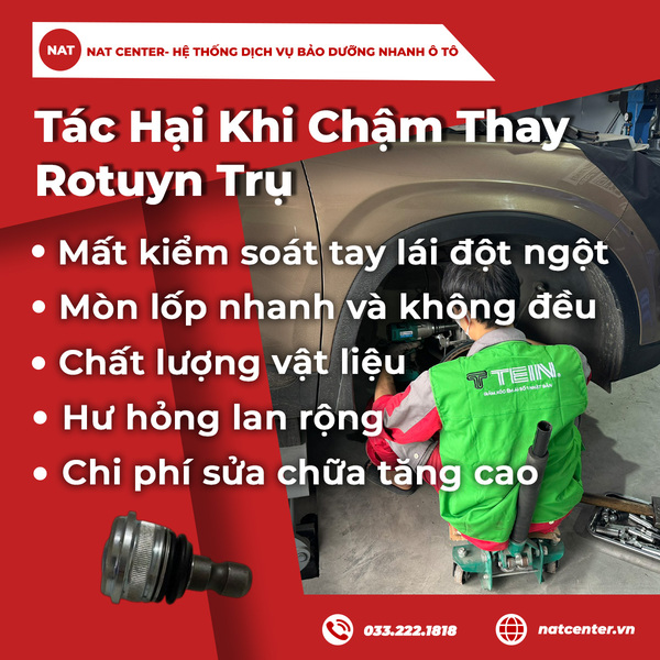 Tác Hại Khi Chậm Thay Rotuyn Trụ Cho i10
