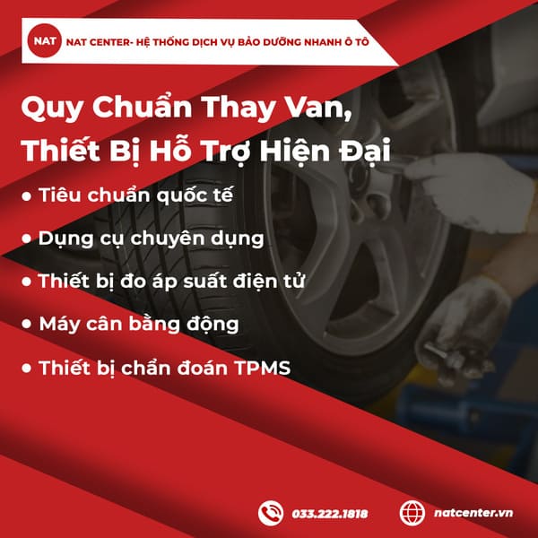 Quy chuẩn thay van, thiết bị hỗ trợ hiện đại