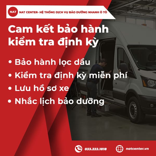 Cam kết bảo hành & kiểm tra định kỳ