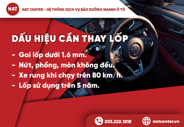 Dấu Hiệu Cần Thay Lốp 235/60R17