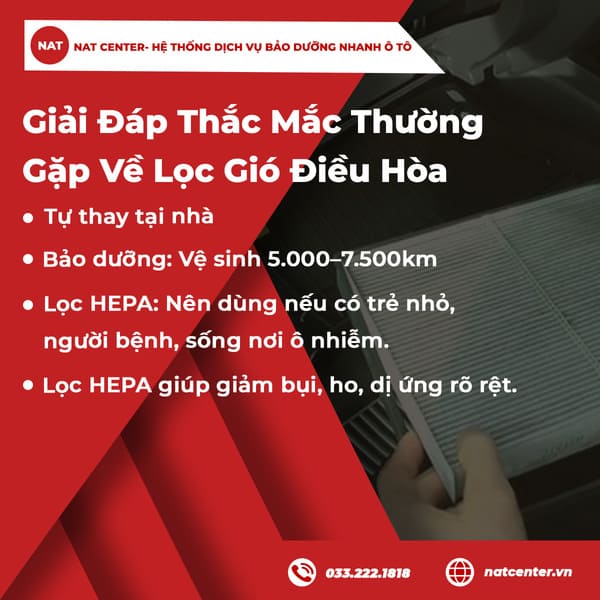Giải đáp thắc mắc thường gặp về lọc gió điều hòa