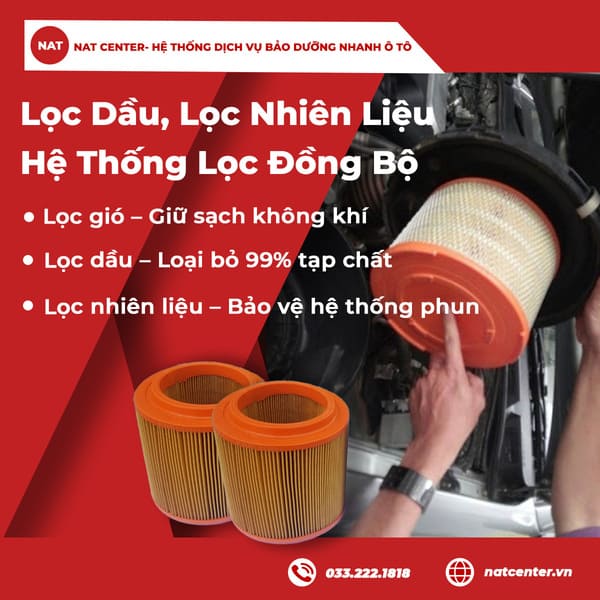 Lọc dầu lọc nhiên liệu hệ thống lọc đồng bộ