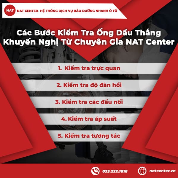 Các bước kiểm tra ống dầu thắng