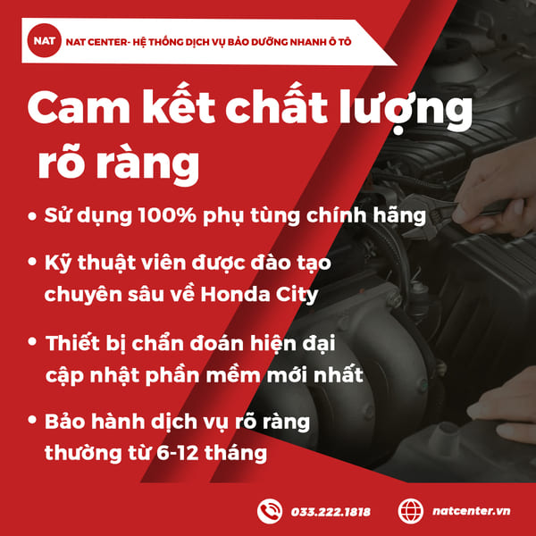 Cam kết chất lượng rõ ràng
