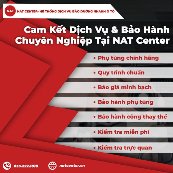 Cam kết dịch vụ & bảo hành chuyên nghiệp