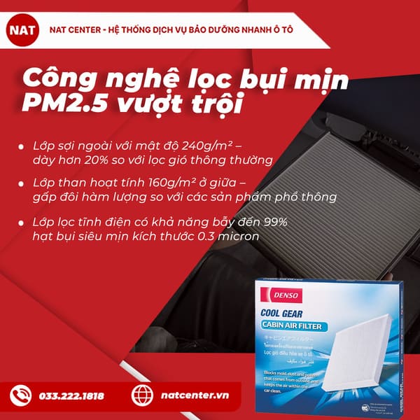 Công nghệ lọc bụi mịn PM2.5 vượt trội