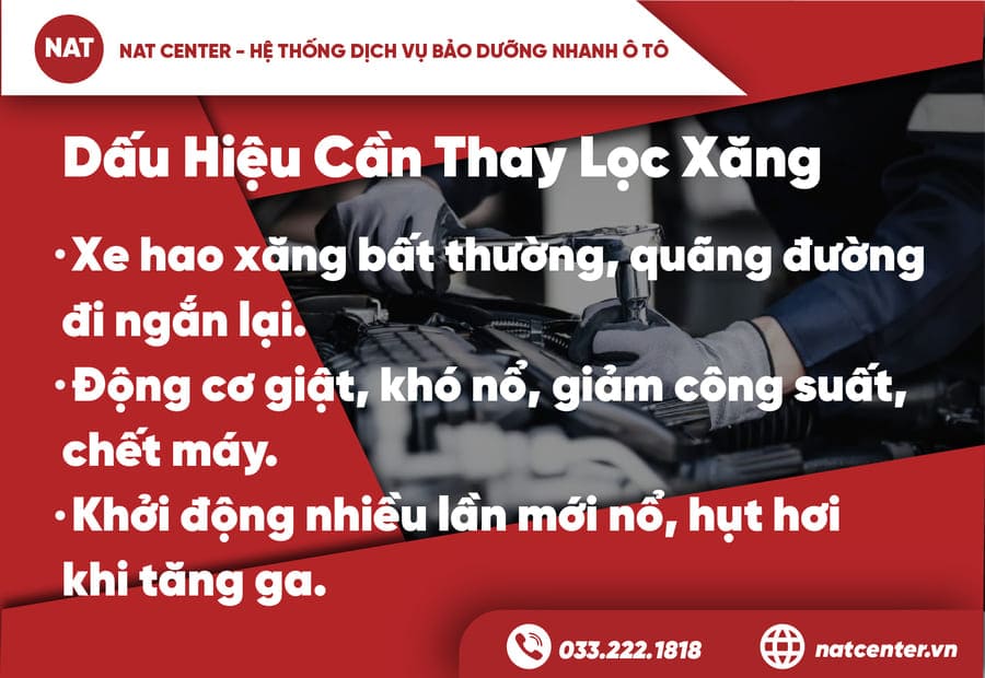 Dấu Hiệu Lọc Xăng Xe Camry