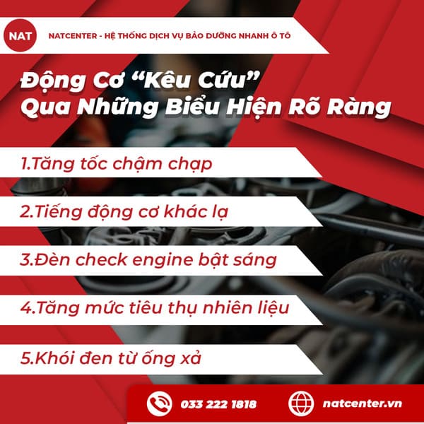 Động Cơ “Kêu Cứu” Qua Những Biểu Hiện Rõ Ràng