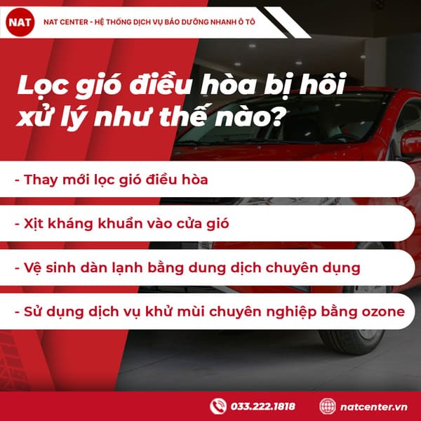 Lọc gió điều hòa bị hôi xử lý như thế nào?