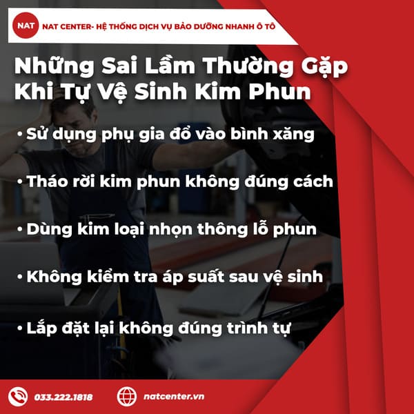 Những Sai Lầm Thường Gặp Khi Tự Vệ Sinh Kim Phun