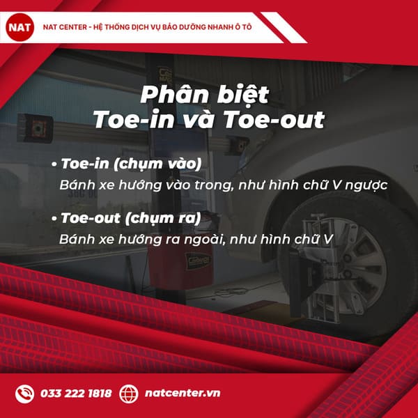 Phân biệt Toe-in và Toe-out