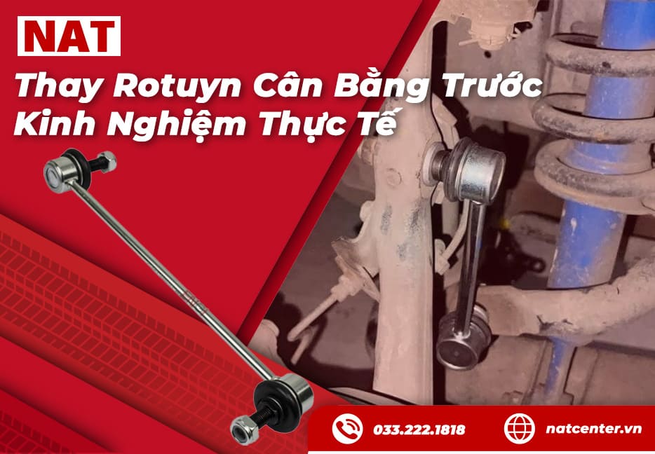 Thay rotuyn cân bằng trước