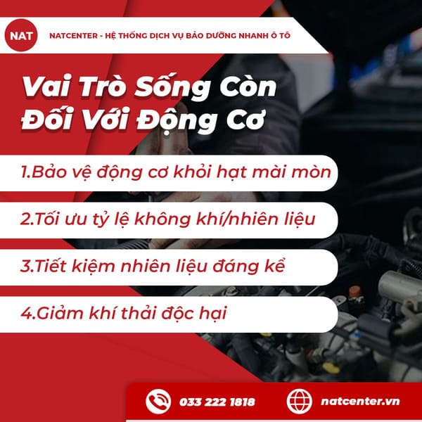 Vai Trò Sống Còn Đối Với Động Cơ