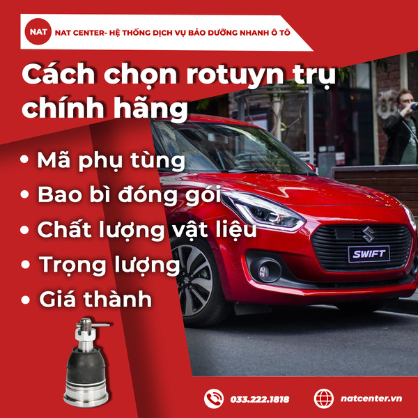 Cách chọn rotuyn trụ chính hãng