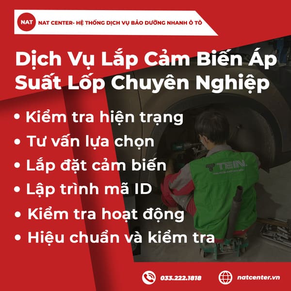 Dịch Vụ Lắp Cảm Biến Áp Suất Lốp Chuyên Nghiệp
