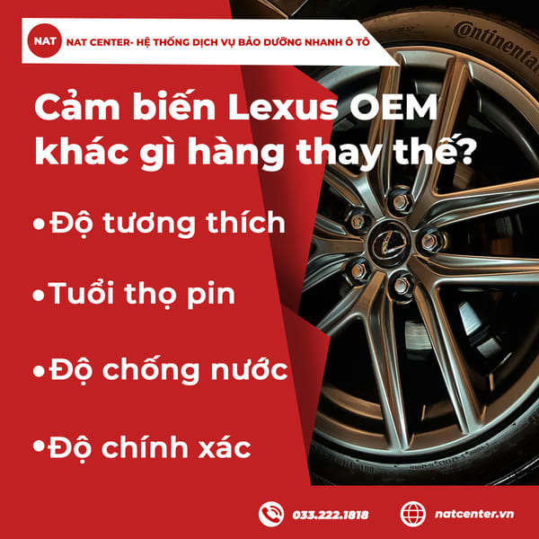 Cảm biến Lexus OEM khác gì hàng thay thế?