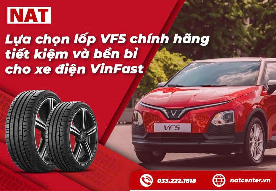 Lựa chọn lốp VF5 chính hãng tiết kiệm và bền bỉ cho xe điện VinFast