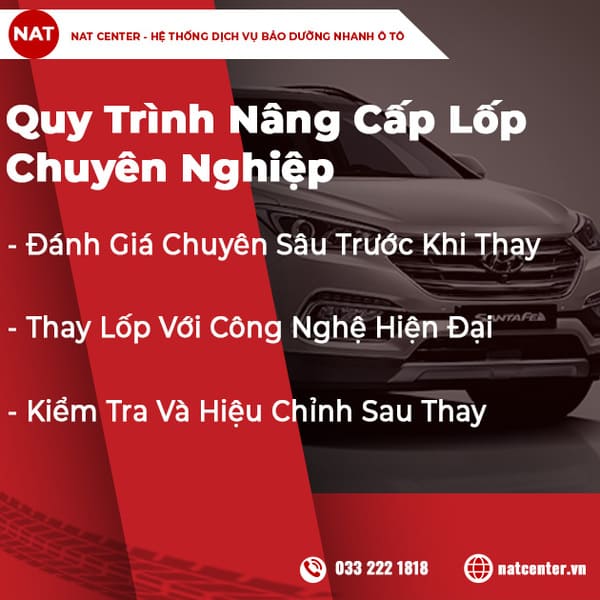 Quy Trình Nâng Cấp Lốp Chuyên Nghiệp