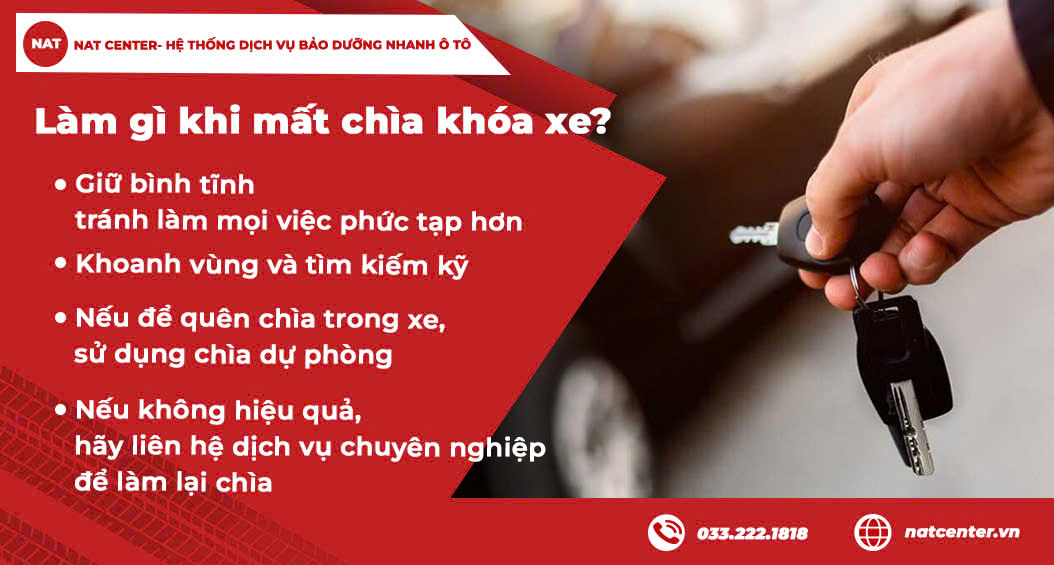 Làm gì khi mất chìa khóa xe NAT Center