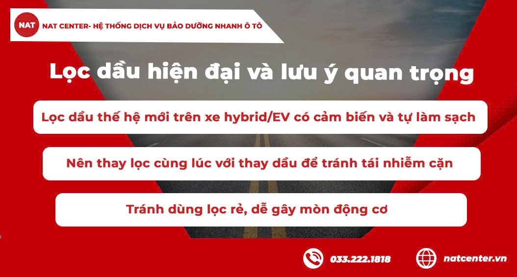 Lọc dầu hiện đại và lưu ý quan trọng