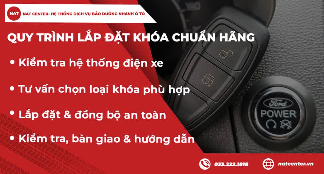 Quy trình lắp đặt khóa chuẩn hãng tại NAT Center