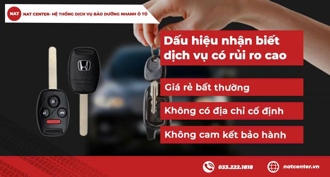 Nhận diện rủi ro khi cắt chìa khóa ô tô