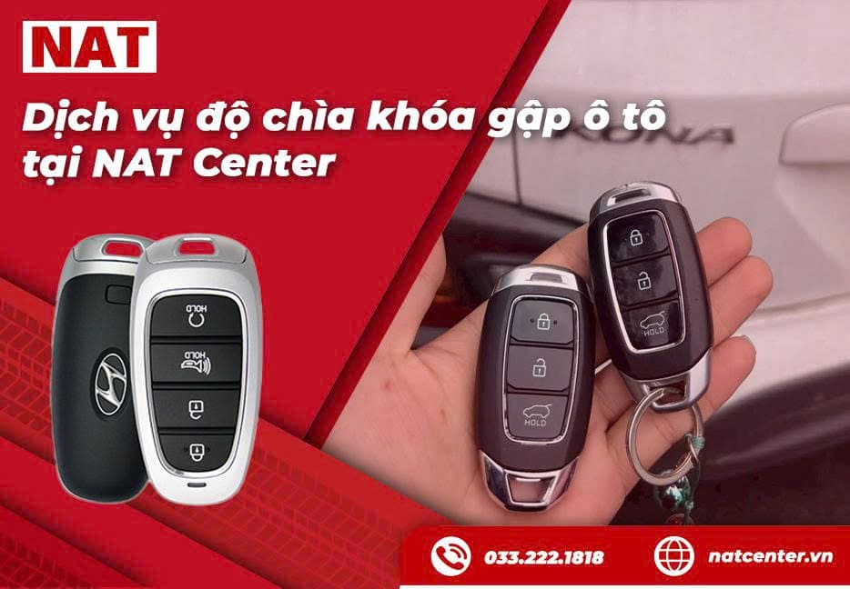 Dịch vụ độ chìa khóa gập ô tô NAT Center