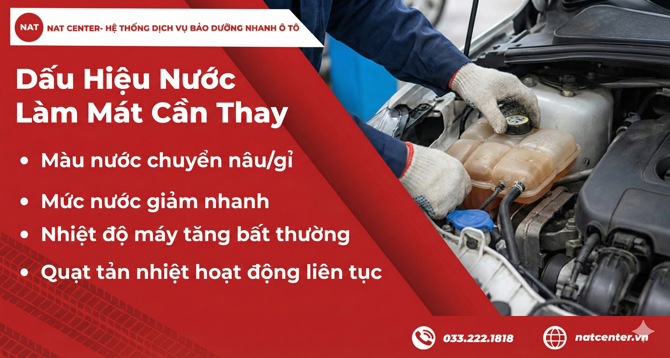 Dấu Hiệu Nước Làm Mát Cần Thay