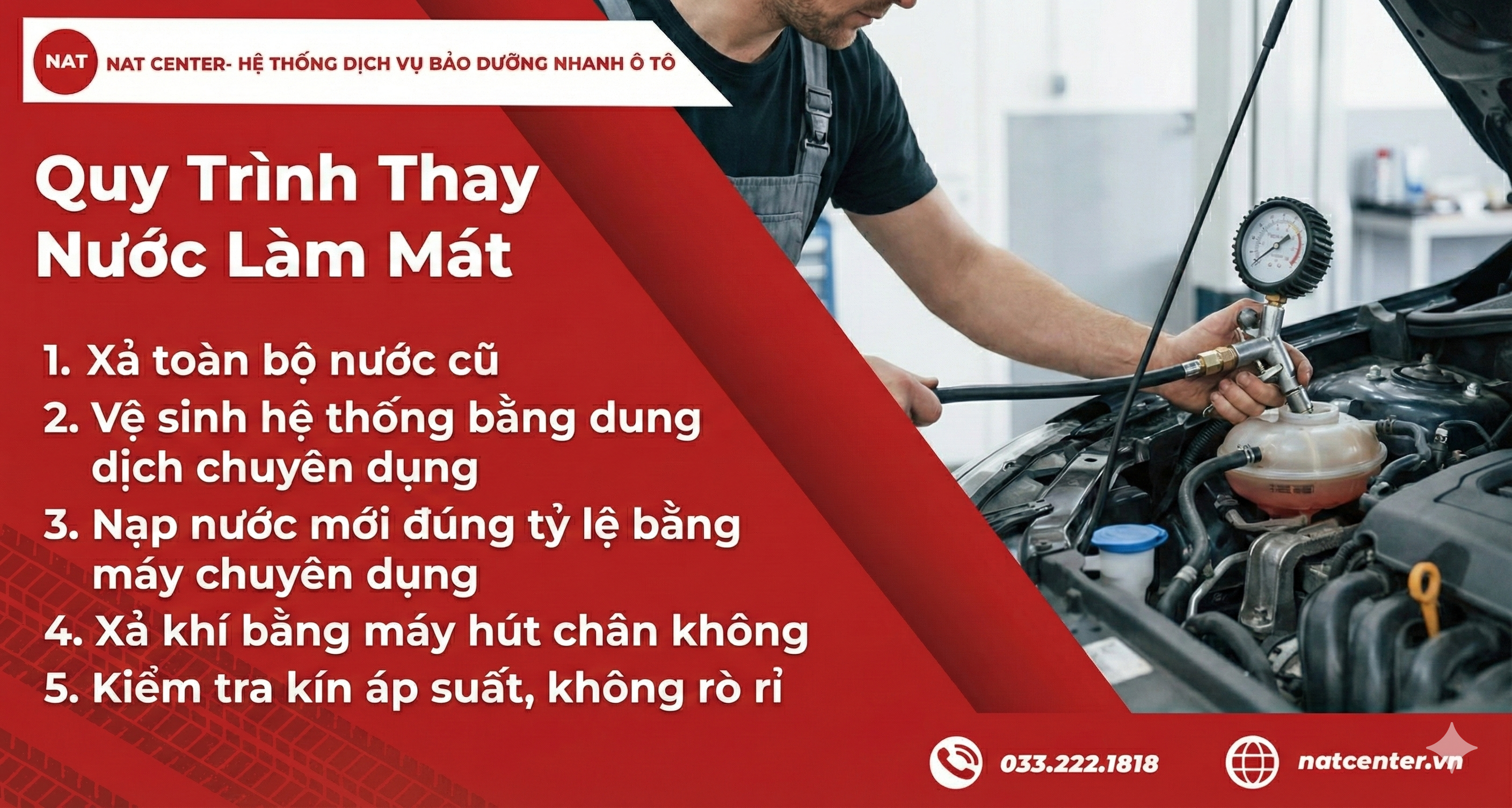 Quy Trình Thay Nước Làm Mát