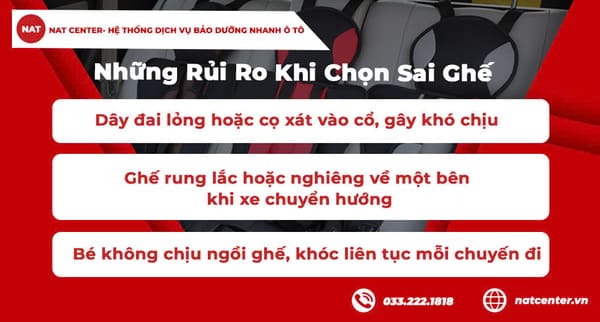 Cách chọn ghế ngồi ô tô trẻ em chuẩn - NAT Center