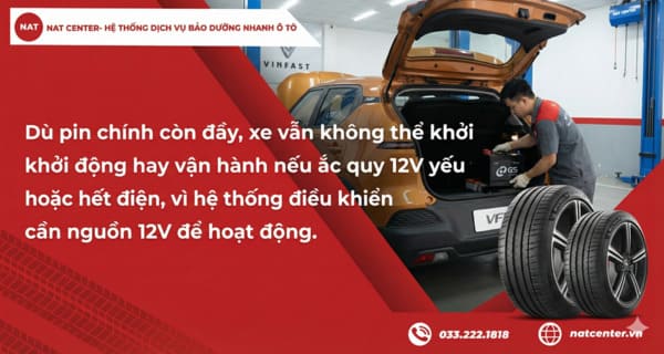 Vai trò ắc quy VF5 trong hệ thống xe theo NAT Center