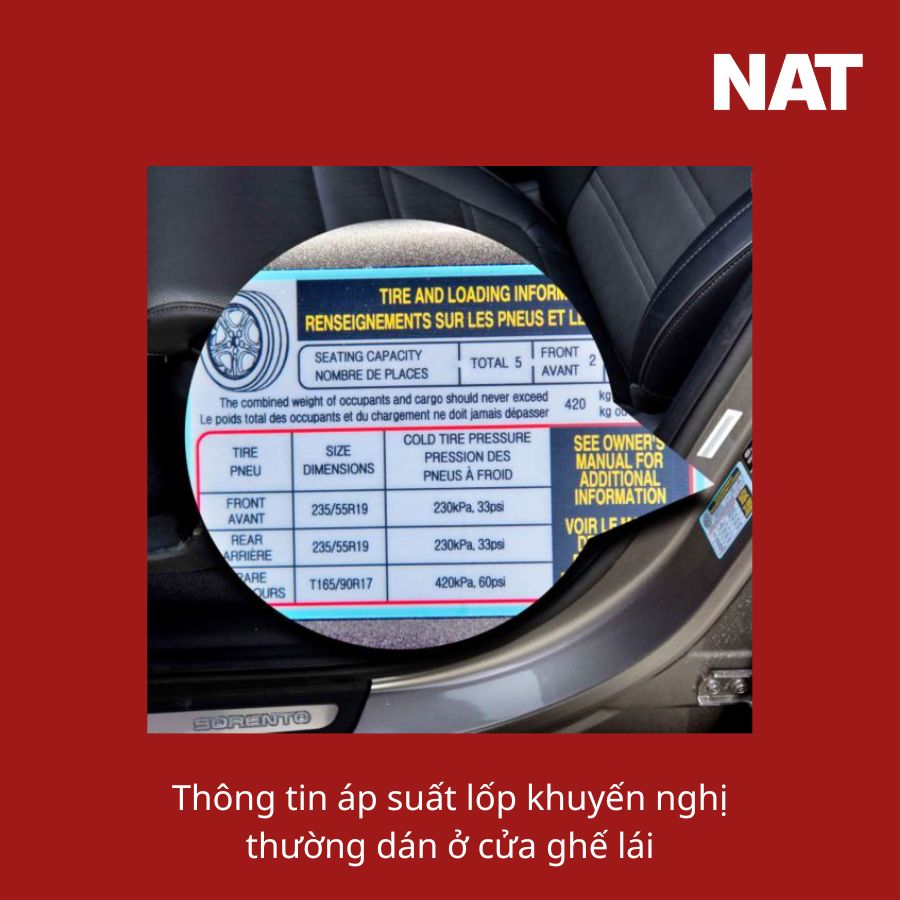 Áp suất lốp ô tô