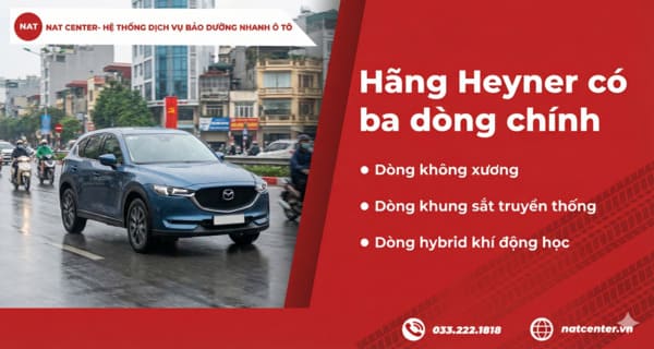 Ba dòng gạt mưa Heyner phổ biến