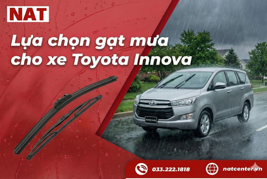 Cách chọn gạt mưa Innova đúng chuẩn