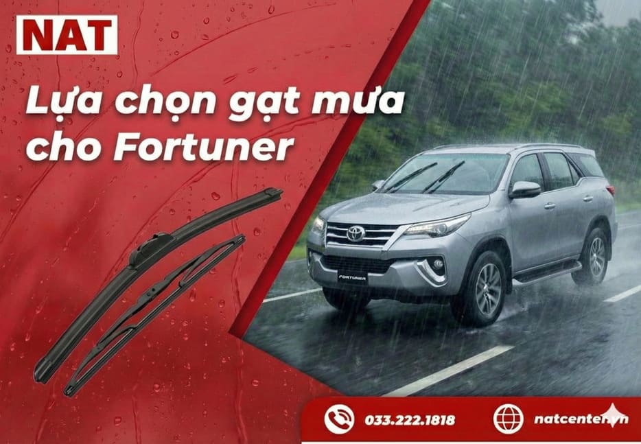 Lựa chọn gạt mưa Fortuner