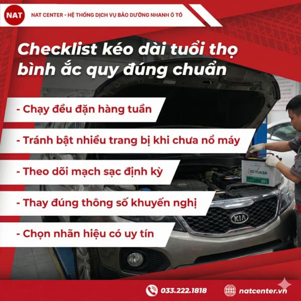 Kéo dài tuổi thọ ắc quy xe Kia Sorento