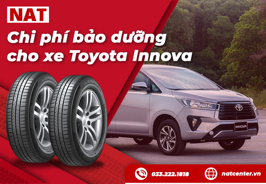 Chi phí bảo dưỡng xe Innova tại NAT Center