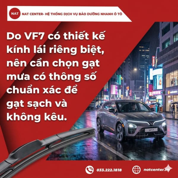 Chọn gạt mưa có thông số chuẩn để gạt sạch, không kêu