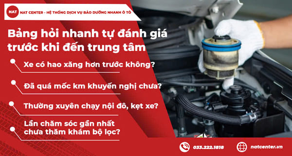 Đánh giá lọc xăng Vinfast Fadil tại nhà theo NAT Center