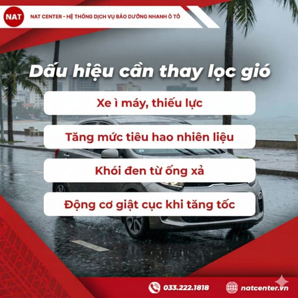 Dấu hiệu lọc gió động cơ Kia Morning cần thay
